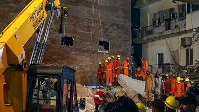 Delhi Traffic Police issued an advisory on Monday after a building collapsed at Satya Niketan
