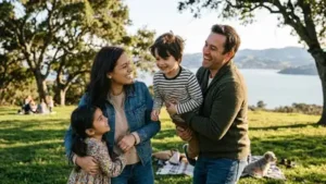 Parents with two daughters are among the world's happiest, argues new study
