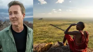 Edward Norton ran the 2009 New York Marathon with Maasai warriors to support a Kenya conservation