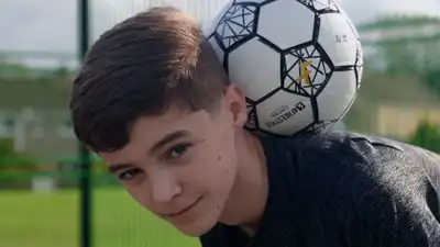 At 14, James Taylor has already made a name for himself on the international football freestyle