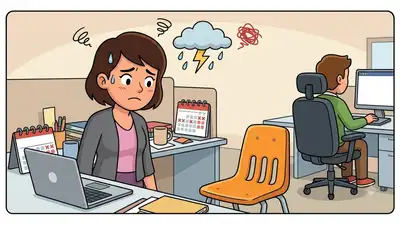Because another colleague took their usual chair does not automatically mean they are