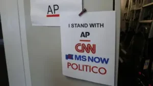 Because they are members of the press, citing previous court rulings, the DOJ said the First