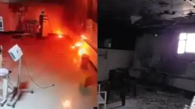 A major fire broke out at Asian Hospital in Chhatrapati Sambhajinagar around 2.30 am on Friday