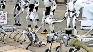 around 30 robots took to the streets of Warsaw on Monday to campaign: The wider industry impact