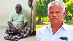 The accussed and the panchayat president — In photo