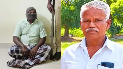 The accussed and the panchayat president — In photo