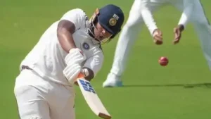 East Zone's Vaibhav Sooryavanshi plays a shot on day one of the Duleep Trophy 2026-27 final