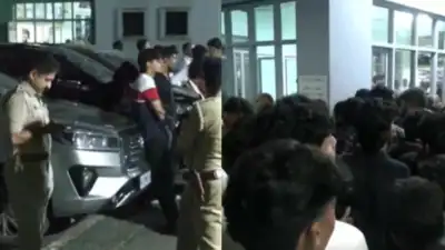 During an office-bearers' ceremony at Sabha Bhavan in Mangaluru, a tragic accident occurred