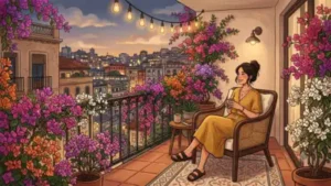 One-plant balcony is all the rage now