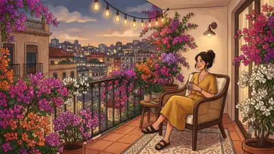 One-plant balcony is all the rage now