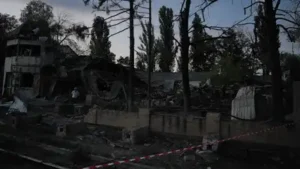At least 12 people, including an Indian, were killed after Russia launched a massive aerial