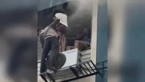 Two girls rescued after fire in residential flat at Pimple Saudagar