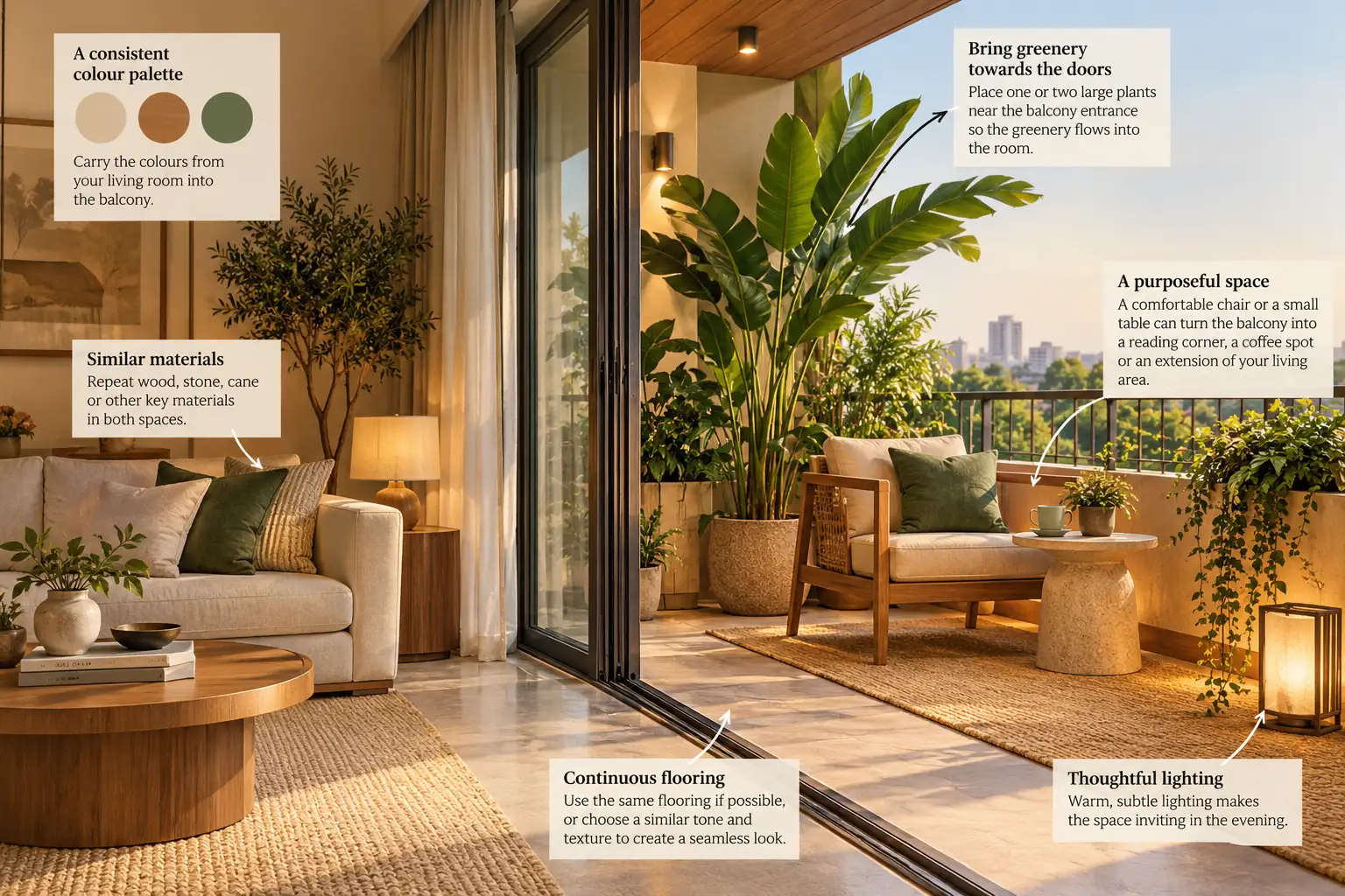 Do not take “indoor-outdoor continuity” too literally