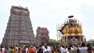 Thousands of devotees thronged Madurai on Thursday to witness the consecration ceremony