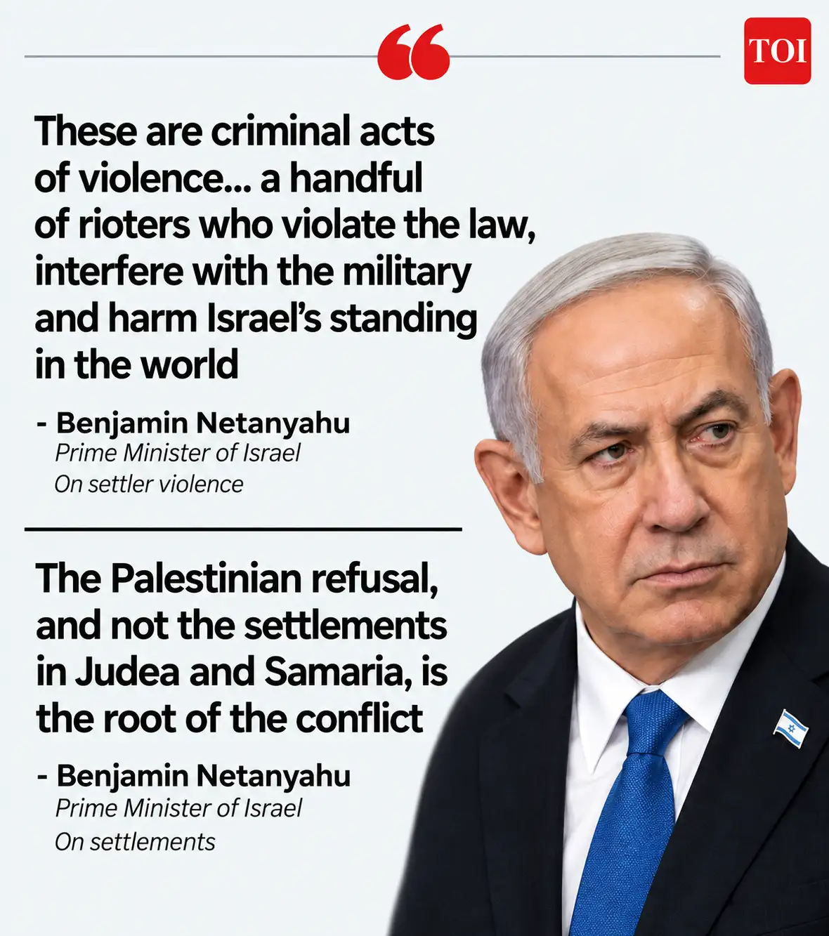 “The Government of Israel’s actions in the West Bank are undermining the possibility