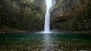 Oregon feared a famous 92-foot waterfall on private land could be sold to a new owner; the state