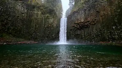 Oregon feared a famous 92-foot waterfall on private land could be sold to a new owner; the state