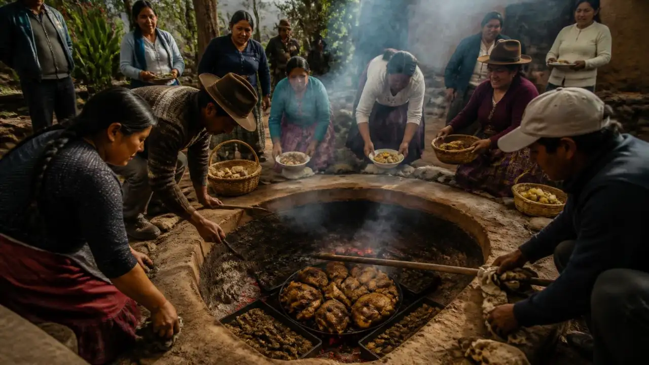 Also known as earth-oven cooking, the ancient technique involves cooking meat and vegetables