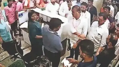 Palghar MLA Rajendra Gavit, along with senior officials from the Shiv Sena party and members