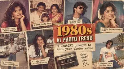 A practical guide to 1980s AI photo trend: 7 ChatGPT prompts to turn: The wider industry impact