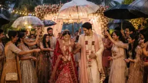 When rain meets wedding