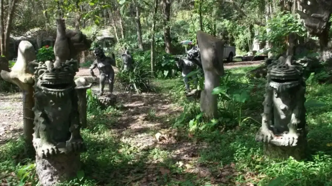 Lewis VanDercar spent decades transforming his property in Wesley Chapel, Florida