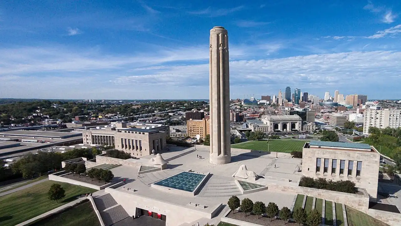 Kansas City sealed a time capsule high inside its war memorial — AI Representation