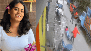 Chilling CCTV footage of the July 13 stabbing of 22-year-old fourth-year law student Amrutha
