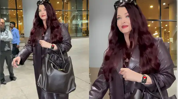 Aishwarya Rai Bachchan is aware that a fashionable airport outfit does not always mean baggy