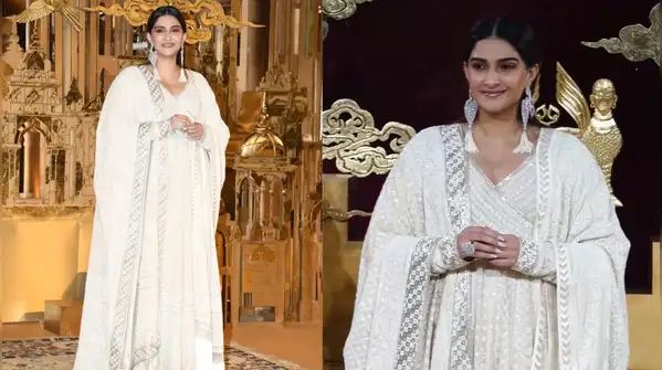 Sonam Kapoor showed that the term ‘dressed up’ has a whole new meaning when she arrived at Abu
