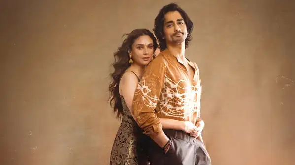 Aditi Rao Hydari's antique gold glam meets Siddharth's earthy charm for 'Lust Stories 3' promotions