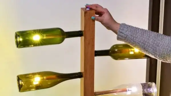 Here's how to turn an empty wine bottle into a lamp that actually elevates your living room