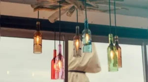 Here's how to turn an empty wine bottle into a lamp that actually elevates your living room