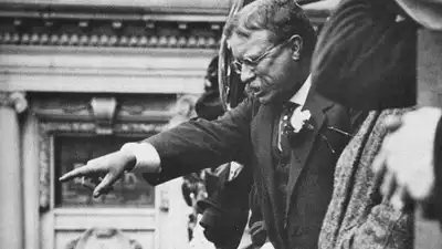 In 1901, Theodore Roosevelt rushed to Buffalo by train after McKinley died and took office