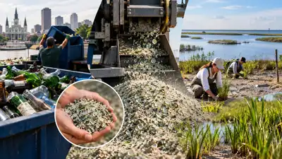 In 2020, a New Orleans project began crushing bottles into sand; six: The wider industry impact