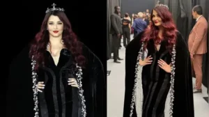 Aishwarya Rai Bachchan has made burgundy hair classy yet again