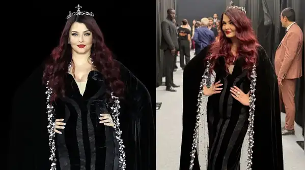 Aishwarya Rai Bachchan has made burgundy hair classy yet again