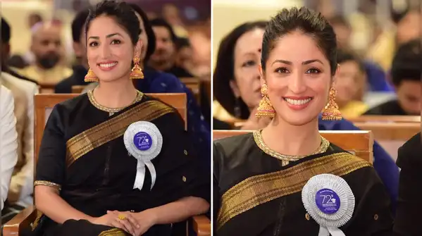 Yami Gautam made a bold fashion statement at the National Film Awards wearing a black saree