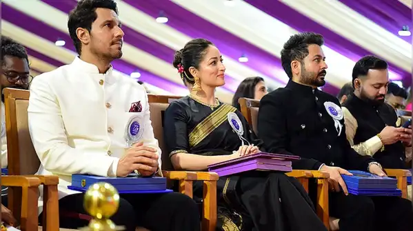 Yami Gautam made a bold fashion statement at the National Film Awards wearing a black saree