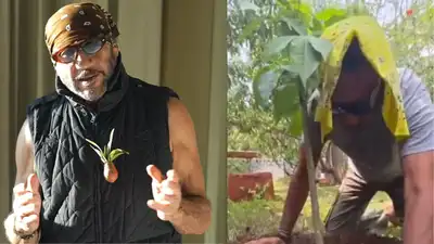 Shroff runs an organic farm where he grows his own plants, trees and herbs, and has spoken