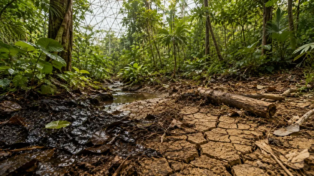 During a controlled drought inside Arizona's Biosphere 2, scientists: The wider industry impact