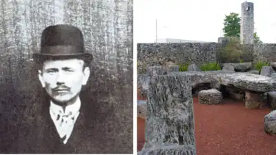 Ed Leedskalnin spent 28 years cutting Florida limestone