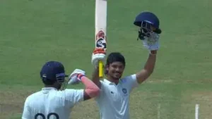 He went on to complete a double century, becoming only the fifth batter in Duleep Trophy