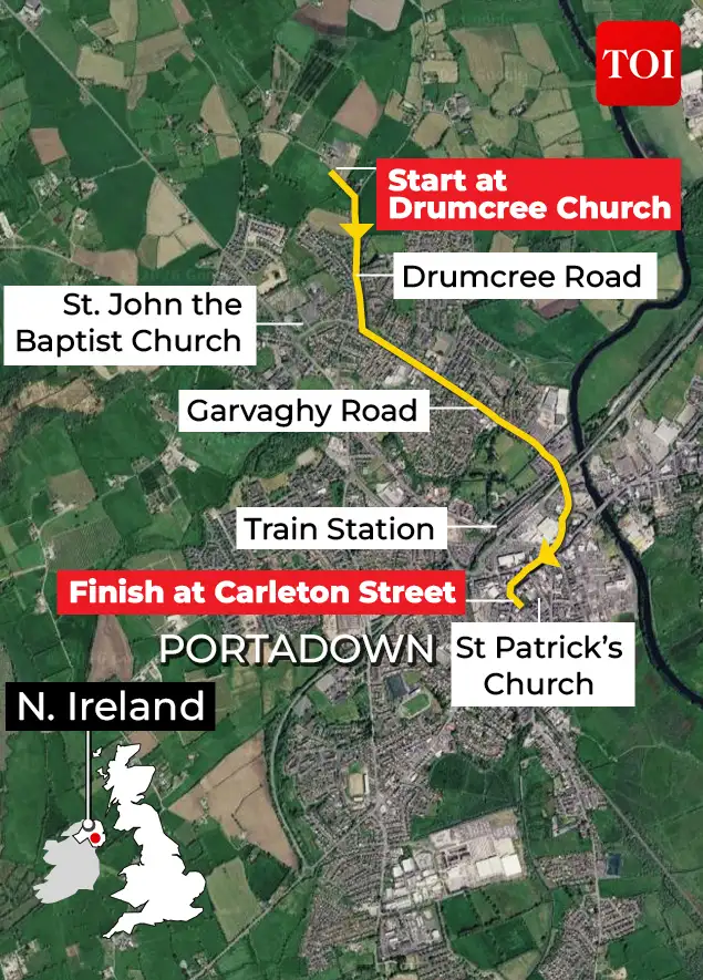 Attempts by the Orange Order to march along Garvaghy Road became a major flashpoint
