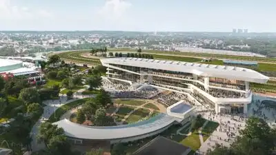 New York has reopened Belmont Park after a $555 million, three-year reconstruction that turned