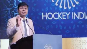 Hockey India president Dilip Tirkey