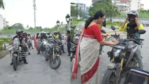 The Wheels of Wellness project launched a motorcycle rally