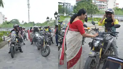 The Wheels of Wellness project launched a motorcycle rally