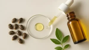 You will need about five minutes to make this quick DIY beauty treatment with castor oil