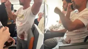 Then they opened the cockpit and we saw blood, and someone had stabbed the pilot